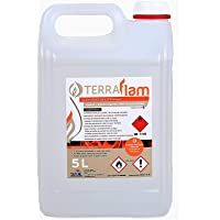 Los mejores  - Bioetanol Envio 24Horas 4X5Li Bioetanol Terraflam para lámparas y chimeneas transparente Combustión alta calidad- no…